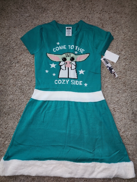 Star Wars Other - Star Wars Cozy Side Knit Dress with White Trim For Girls Size L(10/12)
